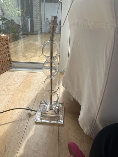 Glass lamp base