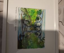 Watercolor painting by Mark O'Neill - Craigmore Viaduct