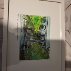 Watercolor painting by Mark O'Neill - Craigmore Viaduct