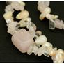 Vintage Two Strand Natural Rose Quartz Necklace & Bracelet Image 10