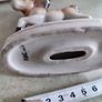 Antique pre 1900 bone china horse figurine with a bony Image 3