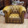 Vintage Camel Leather Chesterfield Armchair Image 2