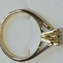 0.55ct VS1 Natural Diamond 18K Gold Ring AIG Cert Image 7