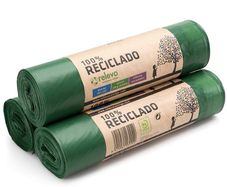 100% Recycled Bin Liners, Heavy Duty 50L, 30 Bin Bags