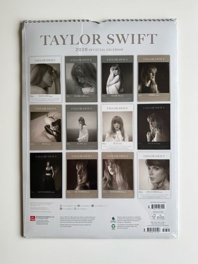 Official Taylor Swift 2026 A3 Wall Calendar(New and Sealed)