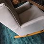 Wing Backed Rocking Chair Image 7