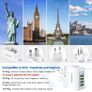 Travel Adapter 4 USB Universal Charger Plug Adaptor 22W 4.4A Multi USB Wall Plug with UK EU USA AUS Worldwide Power Adapter for iPhone, iPad, Android, Tablet(USB to USB C Adapter Included) Image 2