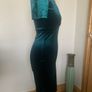Zara green velvet dress. Size S Image 2