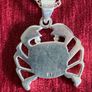 Silver Cancer sign pendant Image 2