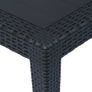 Garden Table Anthracite 150x90x72 cm Plastic Rattan Look Image 2