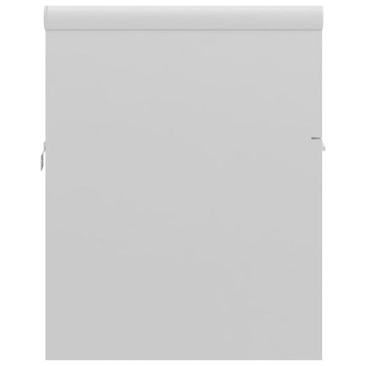 Sink Cabinet with Built-in Basin High Gloss White Chipboard