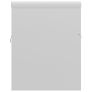 Sink Cabinet with Built-in Basin High Gloss White Chipboard Image 9