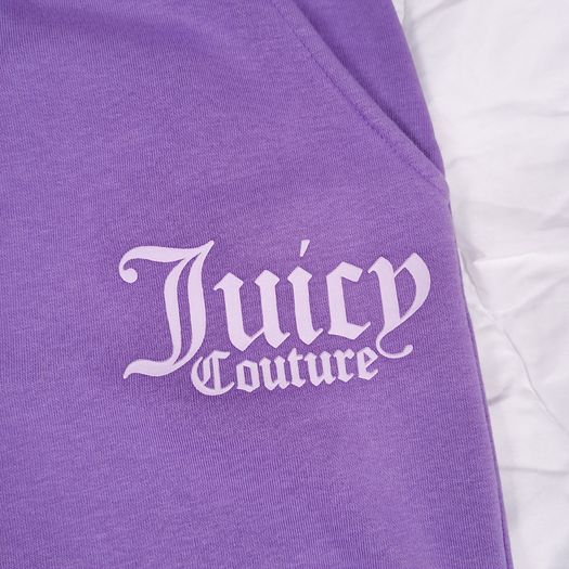 Juicy Couture Purple Lilac Graphic Cuffed Joggers Sweatpants Size S