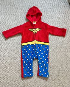 Baby Wonder Woman Fleece Onesie / Costume (12 Months)