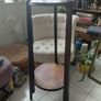 Vintage French wooden plant stand two tier Image 3