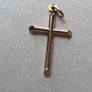 gold cross pendant Image 3