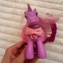 My Little Pony Lily Lightly Unicorn Light Up With Dress Damaged Dirty Lash approx. 12 cm. Used Please see photos Image 6