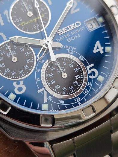 Watch Seiko Chronograph.