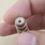 Vintage Earth & Sky and Chain link Pattern Himalayan Tibetan Agate Bead Amulet Image 7