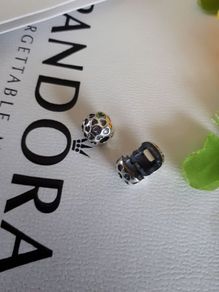 New genuine pandora head over heels charm silver clip