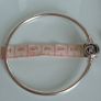 Pandora Moments encircled clasp bangle openwork swirl clasp holding a sparkling center crystal in great condition Image 5
