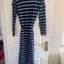 Gallery Blue Striped Cardigan 8-10 NEW Image 3