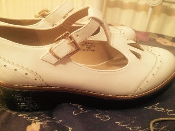 White Flatform River Island Shoes