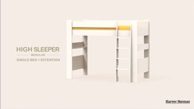 Harvey Norman Popsicle High Sleeper Bed