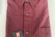 New Ralph Lauren Chaps Burgundy Red Shirt L