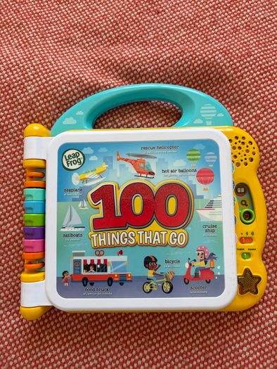 LeapFrog 100 Things That Go, Baby & Toddler Book, Educational and Interactive Bilingual Playbook, Gift for Pre School Kids aged 18, 24, 36+ months, English Version