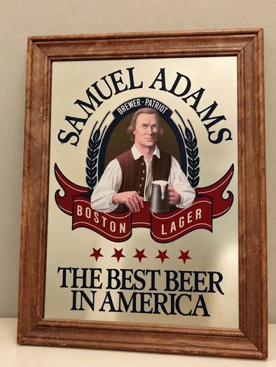 Vintage Sam Adams Mirror