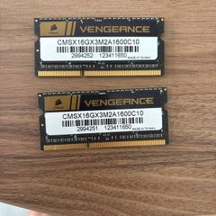 Corsair Vengeance 16gb Kit (2x8gb) Ddr3 1600mhz Cl10 Laptop Ram Sodimm