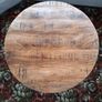 Pair of Industrial Cast Iron & Distressed Wood Crank Tables (Adjustable Height) Image 4