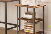 Mobile Printer Stand, 3-Tier Printer Cart with Storage Shelf, Height Adjustable Machine Cart on Wheels (MULTIPLE COLOURS AVAILABLE)