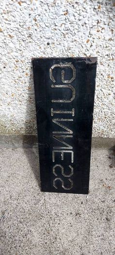 Guinness stencil laser cut steel metal stencil,,make ur own signs ,buyer collects or pays postage thank you, sold as is,heavy duty metal