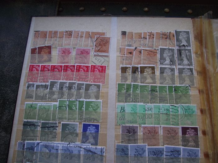 A mixed collection of used stamps, presented in the stock book #3