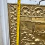 Vintage Brass Fire Screen and Magazine Rack Set Image 9