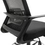 Drafting Chair Tall Office Chair Ergonomic Mesh Back with Adjustable Height and Footrest 360 Swivel, Black Image 3