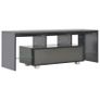TV Cabinet with LED Lights High Gloss Black 130x35x45 cm Image 8