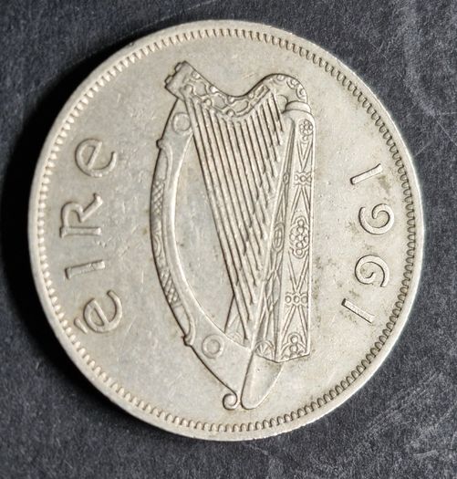 Ireland 1961 Half Crown Coin