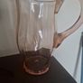 Vintage pink glass jug Image 3