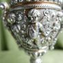 Victorian Neoclassical  Urn / Chalice With Cherub & Scroll Decoration - 8,5" High Image 5