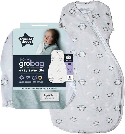 Baby Sleep Bag, The Original Grobag Snuggle, Soft Cotton-Rich Fabric, 3-9m, 2.5 Tog Little Ollie