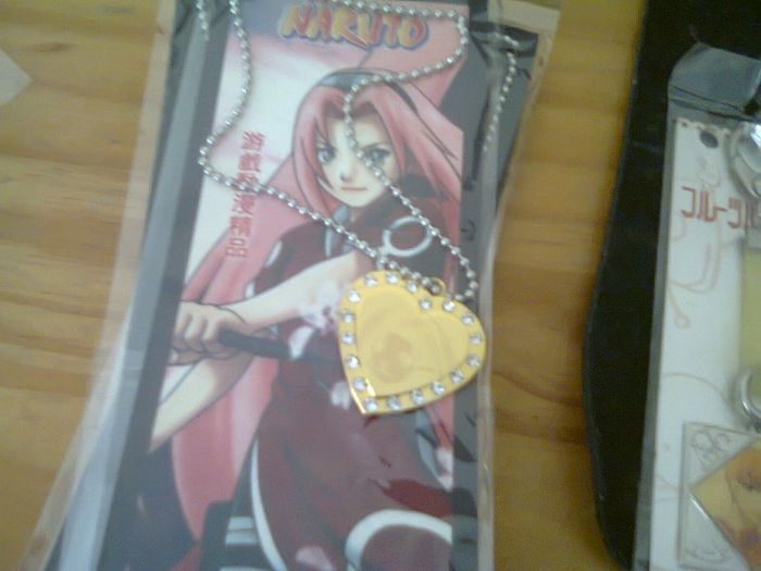 naruto necklace keyring x3