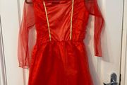 Girls' Devil Halloween Costume with Cape, Wings, Horns and Trident. Size 3