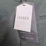 Khaki Slim Leg Trousers, Size 12 Image 3