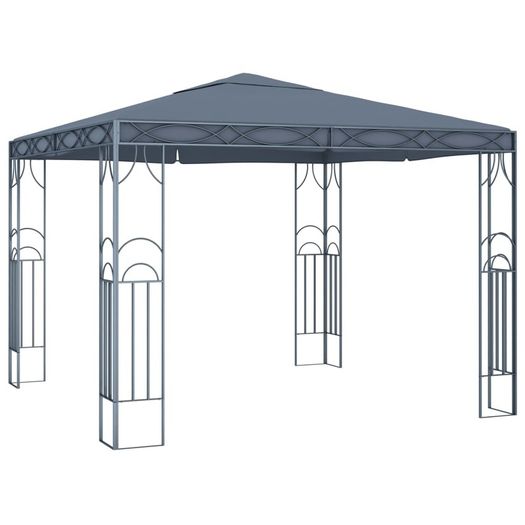 Gazebo with String Lights 300x300 cm Anthracite