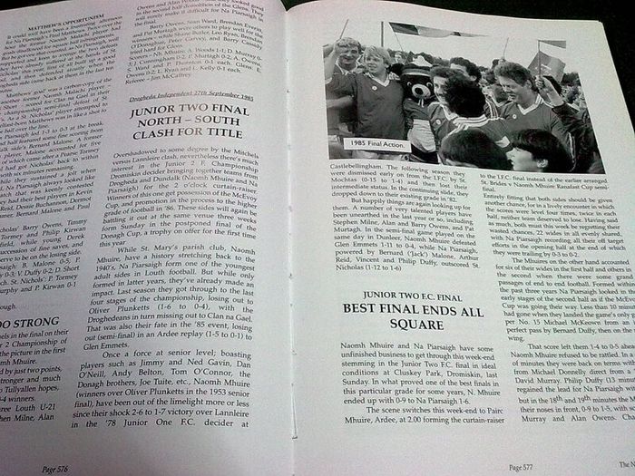 The Naomh Mhuire Story 1946-1994 Ireland Irish GAA Drogheda Louth local history