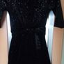 Dunnes Stores Black velvet,sparkly jumpsuit age 9-10 years Image 2