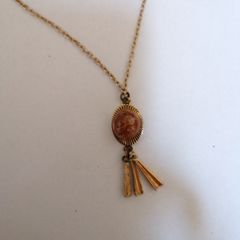 Necklace Brown Polished Marble Set